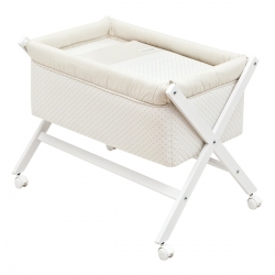 CAMITA ASPA MADERA BLANCA STAR BEIG