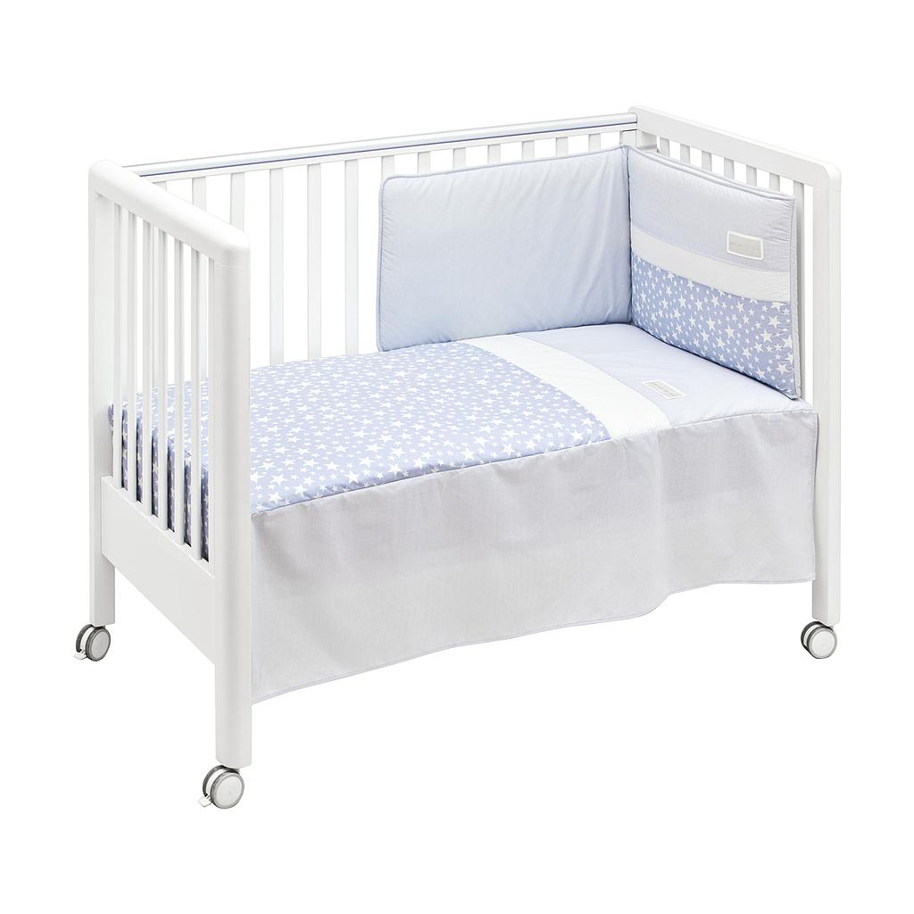 COLCHA+PROTECTOR CUNA 60 STAR CELESTE