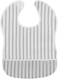 BABERO PLASTIFICADO CUADRADO DENIM GRIS