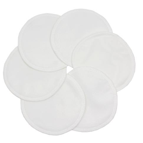 DISCOS DE LACTANCIA LAVABLES BLANCO 6 UN