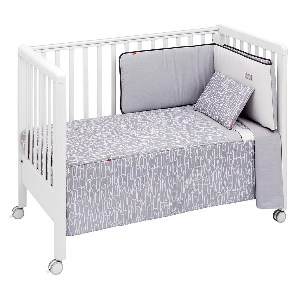 JGO. 5 PZAS CUNA 60 BE LETTERA GRIS