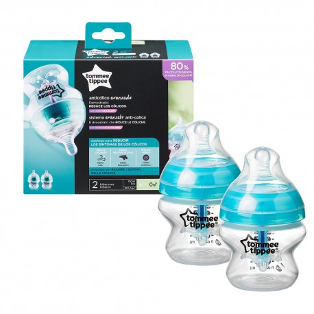 PACK DE 2 BIBERONES 150ML ANTICOLICOAVANZADO AVANZADO
