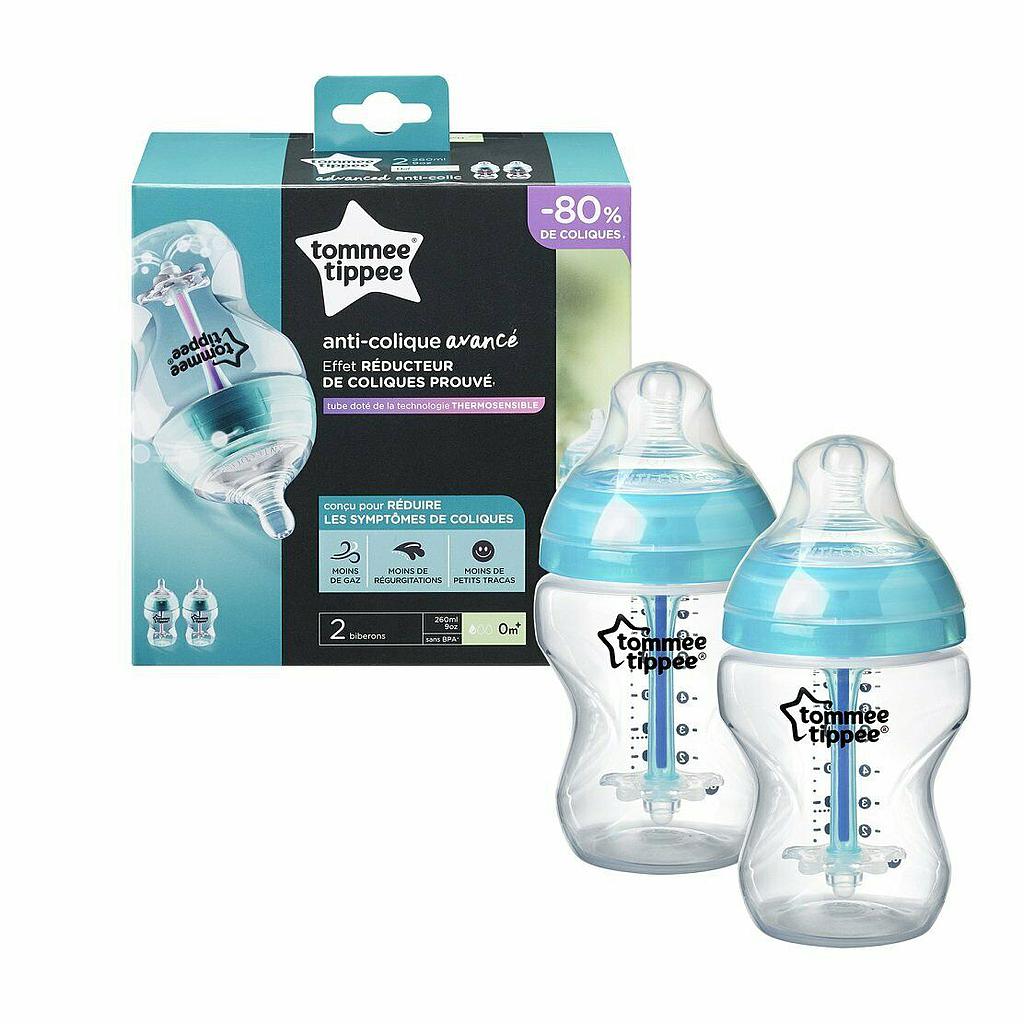 PACK DE 2 BIBERON CTN ANTICOLICO AVANZADO 260ML +0M