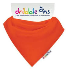 DRIBBLE ONS BABEROS DENTICION NARANJA
