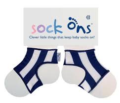 SOCK ONS AZUL RAYAS 0-6 MESES