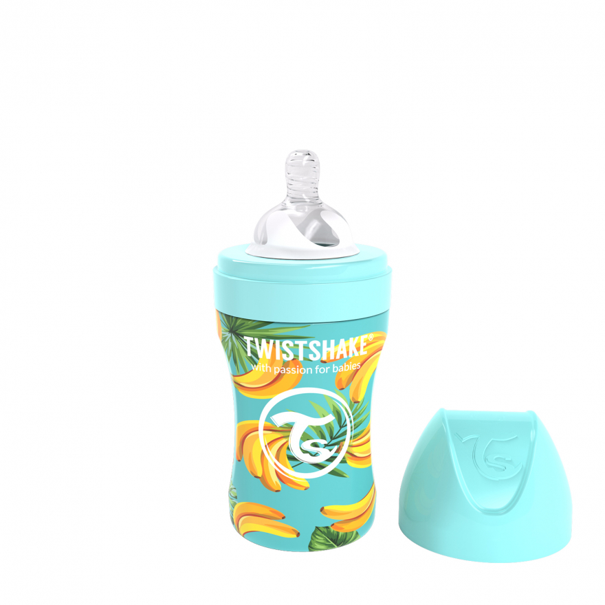 BIBERON ACERO ANTICOL.260ML BANANA +2M