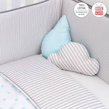 COLCHA CUNA 60 BE RAIN CELESTE