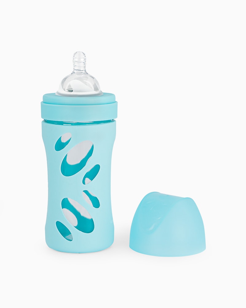BIBERON CRISTAL ANTICOL.260ML PASTEL AZUL +2M