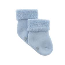 JUEGO 3 CALCETINES PARA BEBE LISO CELESTE T.17-18