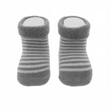 CALCETINES BEBE LISTADO GRIS T.15-16