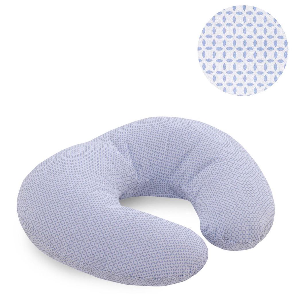 ALMOHADA DE LACTANCIA PEQUEÑA GIRAFFE CELESTE