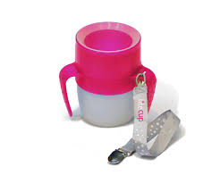 VASO ILUMINADO LITECUP BABY ROSA CON ASAS 200ML