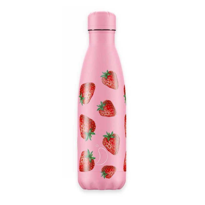 BOTELLA INOX CHILLY'S 500ML FRUTAL FRESAS