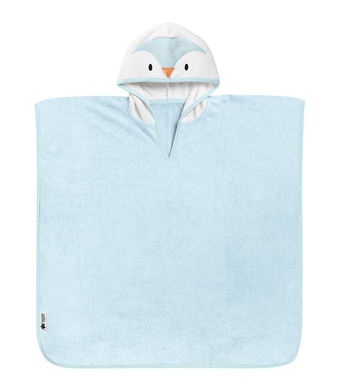 TOALLA PONCHO AZUL