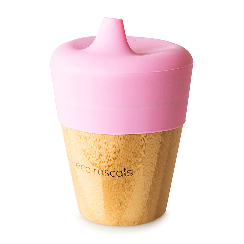 VASO BAMBOO 190ML ROSA ECO RASCALS