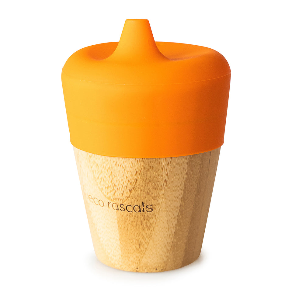 VASO BAMBOO 190ML NARANJA ECO RASCALS
