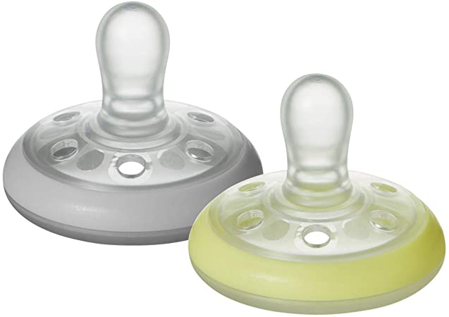 CHUPETE FORMA DE PECHO 6-18M 2 UNDS NIGHT