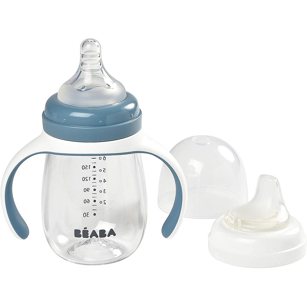 BIBERON ANTIGOTEO C/ASAS 210ML WINDY BLUE +4M