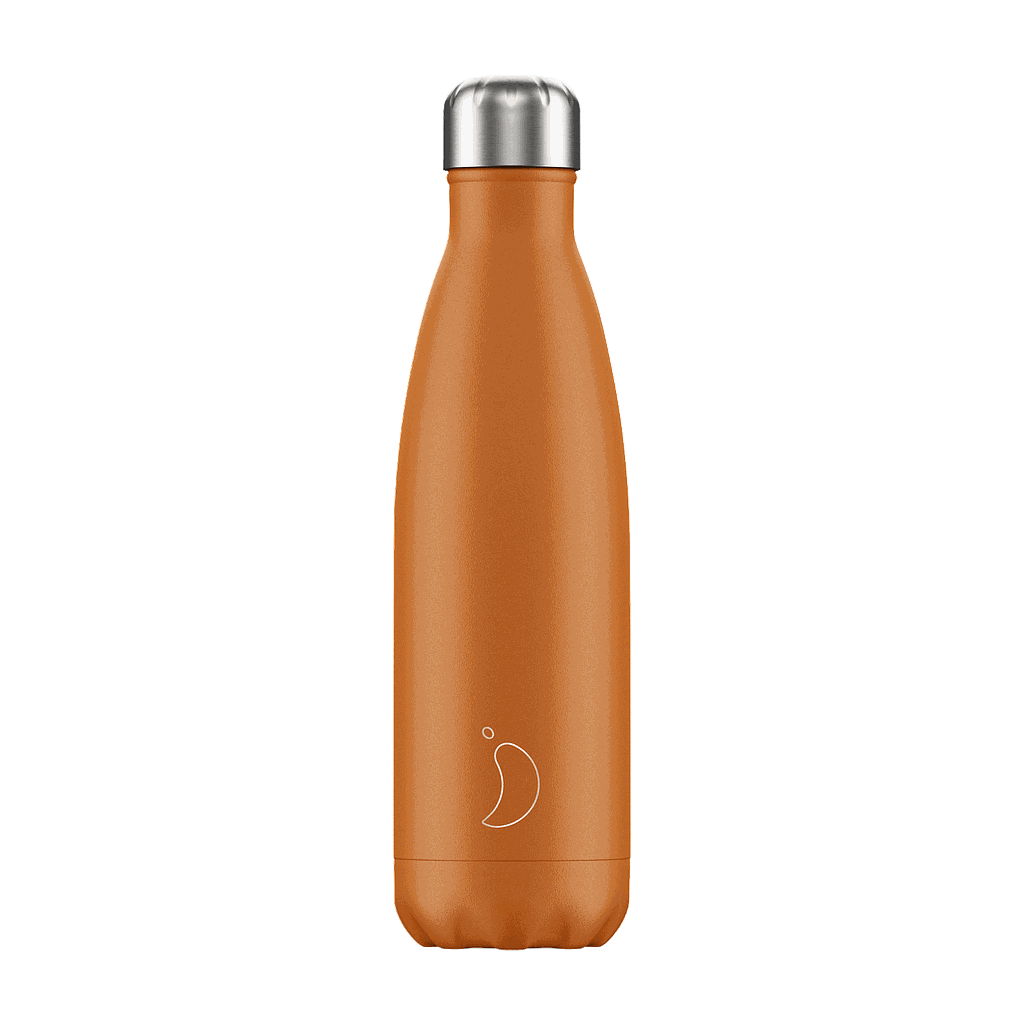 BOTELLA INOX CHILLY 500ML MATE NARANJA
