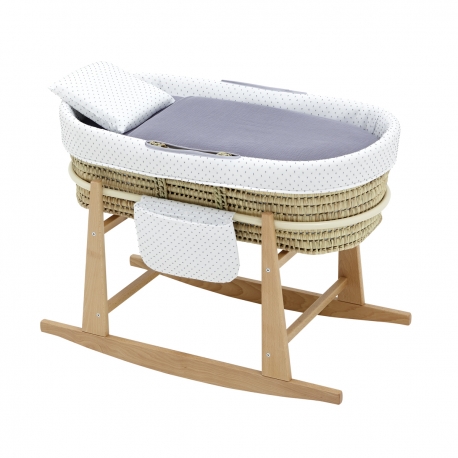 CAPAZO ACOLCHADO BEBE MIO CUCO LOS ANGELES GRIS +PATAS BALANCIN