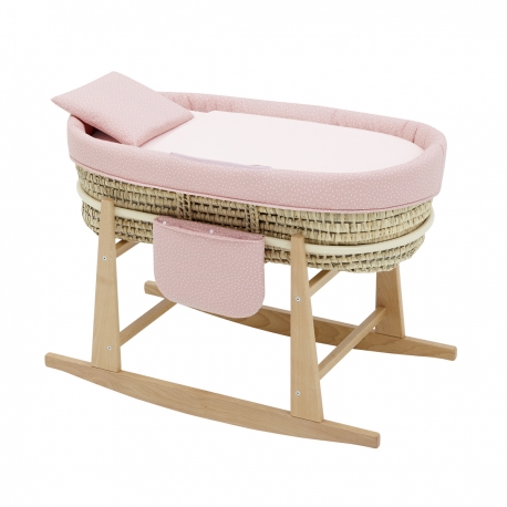 CAPAZO ACOLCHADO BEBE MIO CUCO SAN FRANCISCO ROSA+PATAS BALANCIN