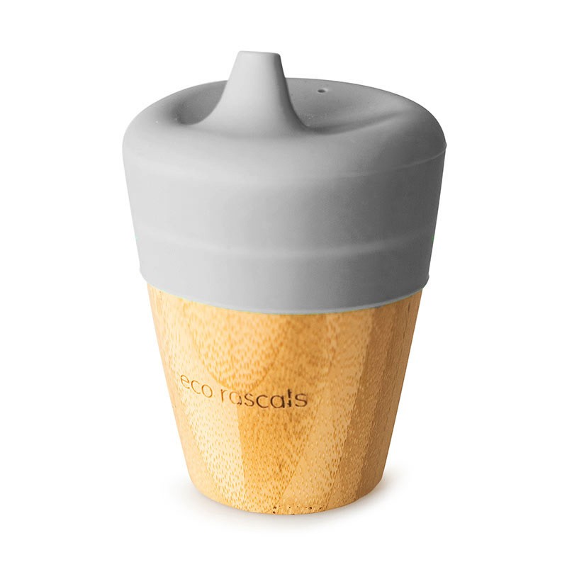 VASO BAMBOO 190ML GRIS ECO RASCALS