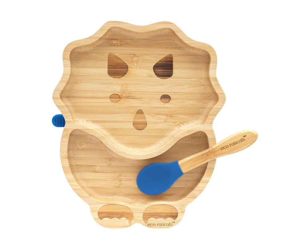 PLATO BAMBOO DINO NAVY  ECO RASCALS