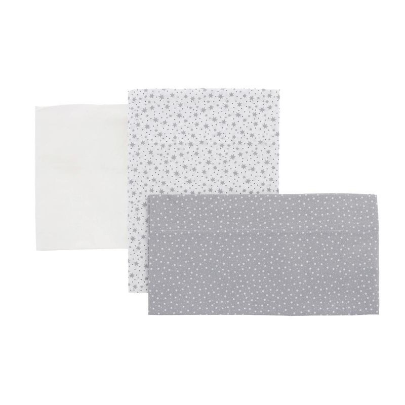 SABANA CUNA 70 3PCS 120X180 FOREST GRIS