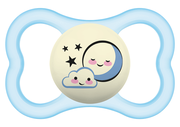 Chupete Supreme Night 6+ Silicona - Azul