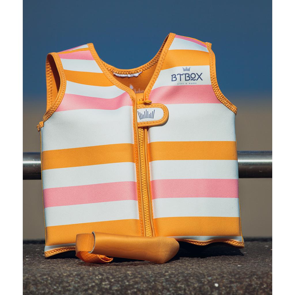 CHALECO FLOTADOR FLOTADOR SUMMER CORAL/MOSTAZA 9-14KG TALLA XS