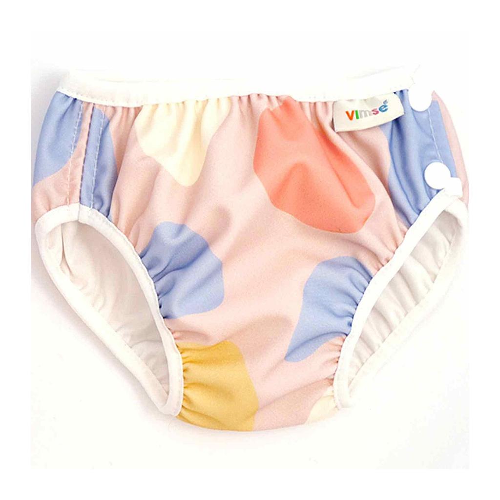 BAÑADOR PAÑAL FORMAS ROSA T.L