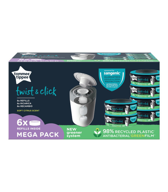 RECAMBIO SANGENIC 6 UNDS TWIST&amp;CLICK green film