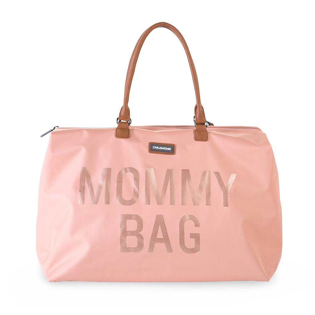 BOLSO MOMMY BAG GRANDE ROSA/COBRE