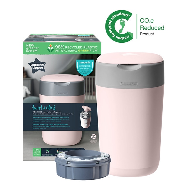 CONTENEDOR SANGENIC TWIST&amp;CLICK ROSA Green Film
