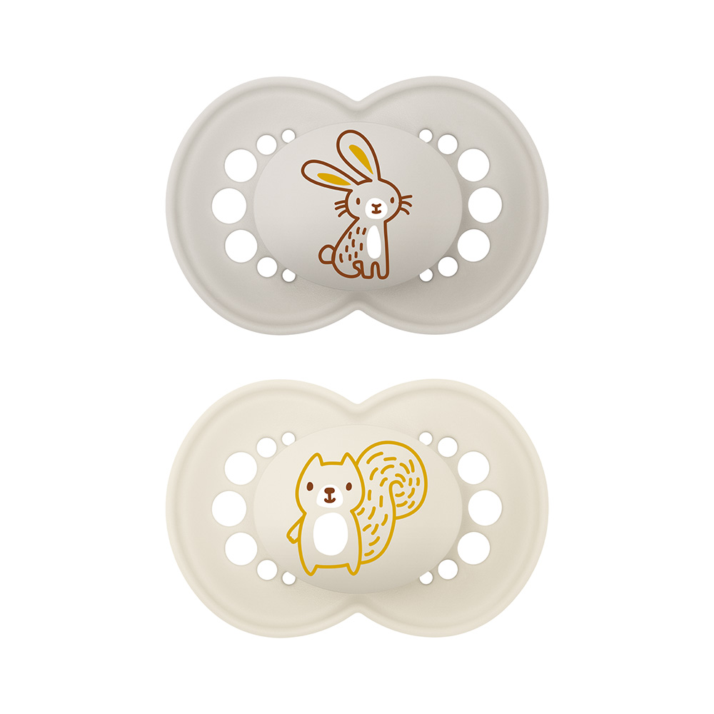 CHUPETE ORIGINAL 6m+ SILICONA MATT NEUTRO 2 UNDS