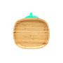 PLATO BAMBOO TODDLER SIN SECCIONES VERDE ECO RASCALS