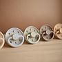 Pack 2 Chupetes FRIGG Block Latex MOON PHASE 6m+ Powder Blue/Cream