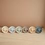Pack 2 Chupetes FRIGG Block Latex MOON PHASE 6m+ Powder Blue/Cream