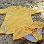 CAMISETA BTBOX UPF 50+ M/C LUNARES MOSTAZA 4-5 AÑOS