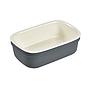 FIAMBRERA CERAMICA LUNCH BOX GRIS/VERDE SAGE