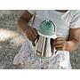 TAZA INOX 250ML C/CAÑITA C/ASAS VERDE SAGE