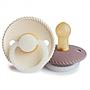 Pack 2 Chupetes FRIGG Block Latex NIGHT ROPE 0m+ Cream/TW.Mauve