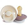 Pack 2 Chupetes FRIGG Block Latex NIGHT ROPE 6m+ Cream/TW.Mauve
