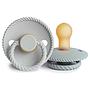 Pack 2 Chupetes FRIGG Block Latex ROPE 0m+ F.Gray/S.Gray
