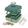 CAJA SNACKY MONBENTO GREEN FOREST