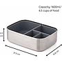 CAJA LUNCH ACERO INOX ECO RASCALS GRIS