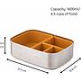 CAJA LUNCH ACERO INOX ECO RASCALS MOSTAZA