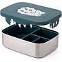 CAJA LUNCH ACERO INOX ECO RASCALS DINOS TEAL