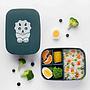 CAJA LUNCH ACERO INOX ECO RASCALS DINOS TEAL