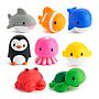 MUNCHKIN Pack Ocean - 8 unidades de animales marinos lanzachorros 